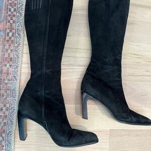 Tall (sexy) Enzo Angiolini black suede boots